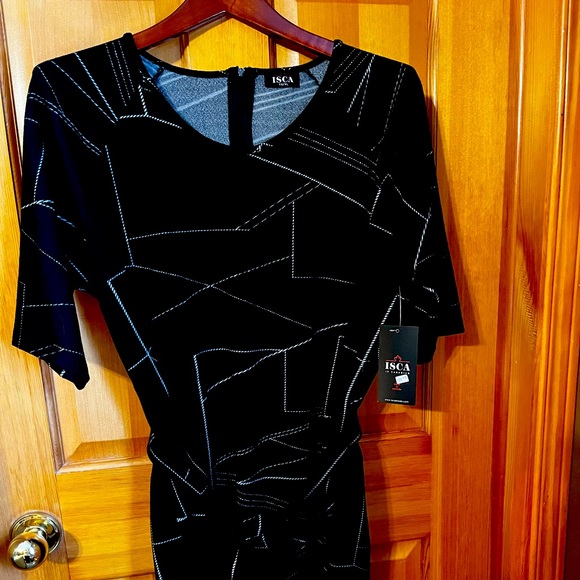 ISCA NWT woman’s black dress sz XL - Picture 2 of 11